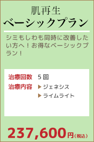 肌再生ベーシックプラン